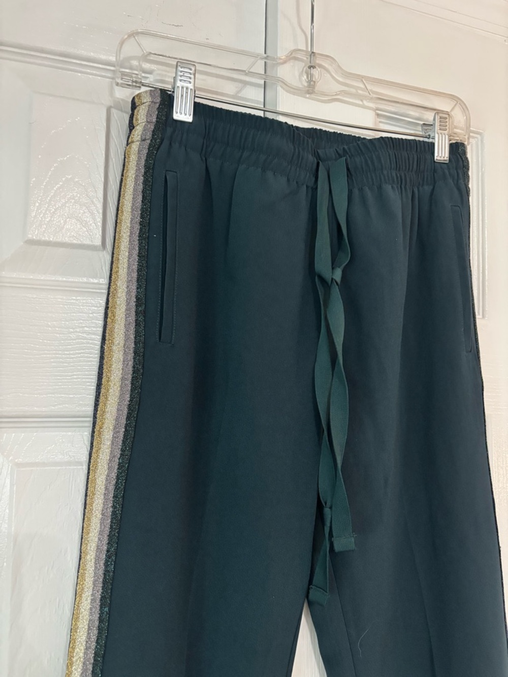 Zadig and Voltaire Pants with Metallic Side Stripes size women’s 36